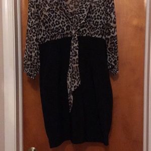 Leopard print dress